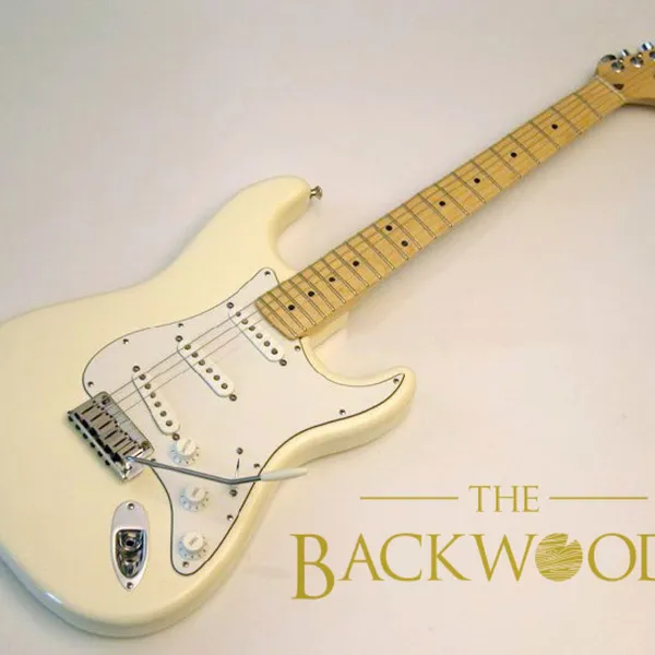 Stratocaster mit Backwoods-Logo